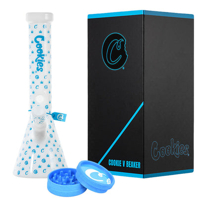 Cookies V Beaker Glass Water Pipe | 13.75" | 14mm