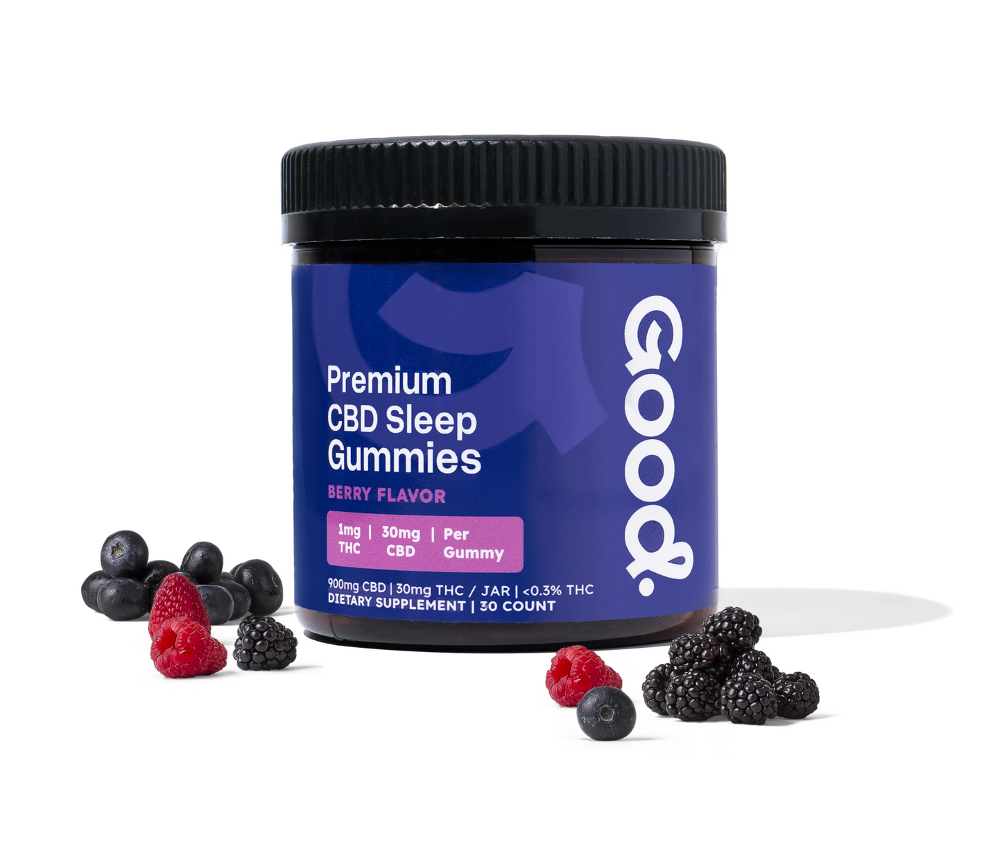 30mg CBD sleep gummies berry flavor nighttime formula — Good Organics
