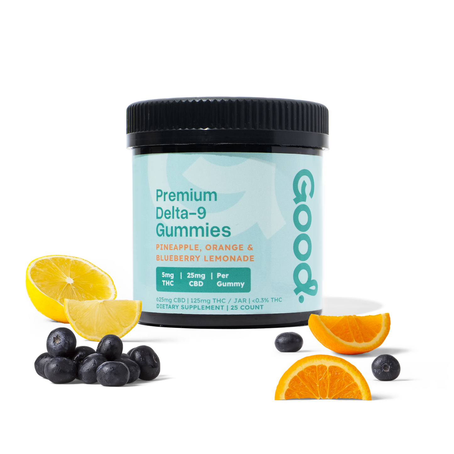 Tropicanna 5mg Delta 9 THC gummies mixed tropical flavors